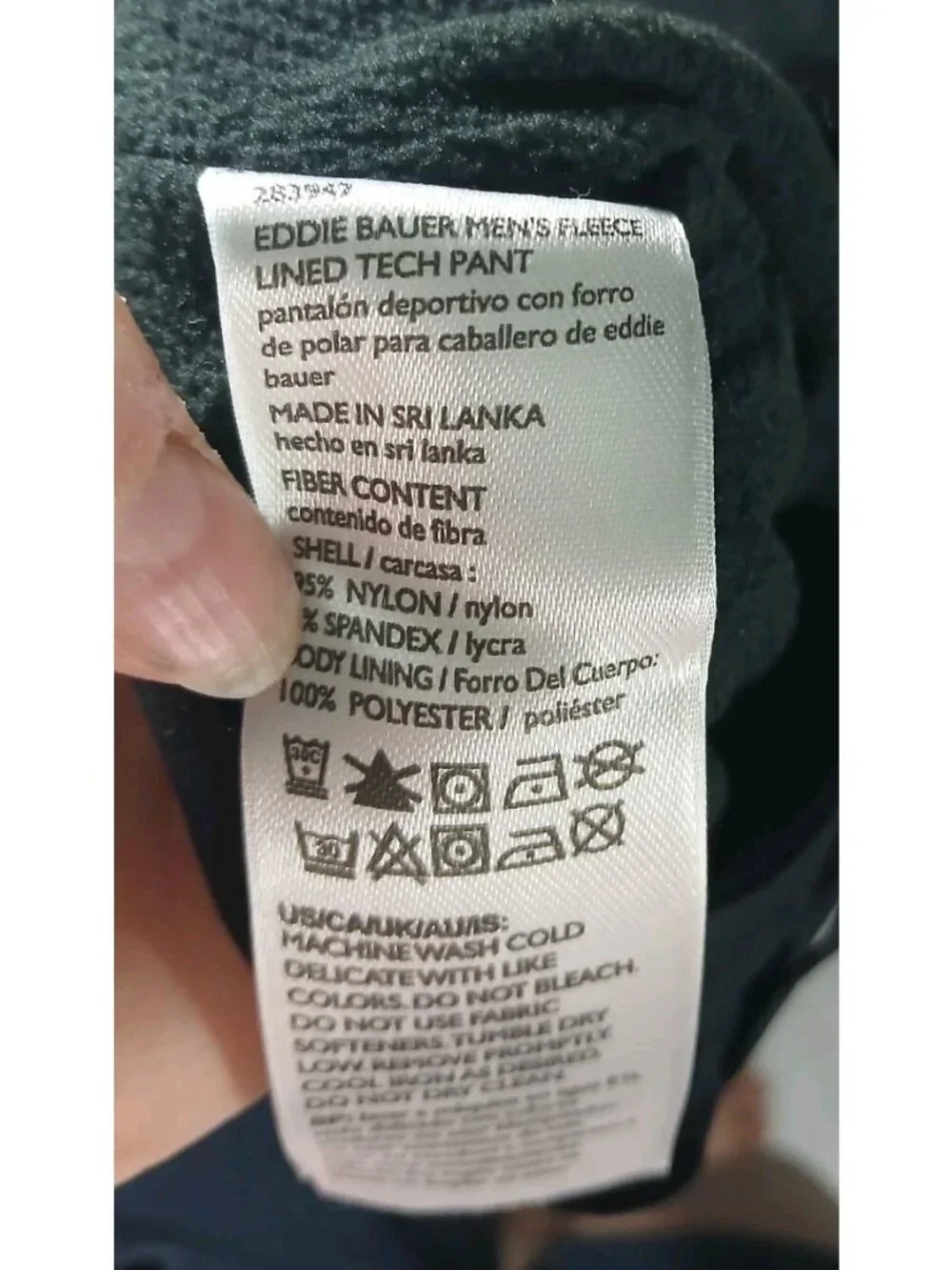 Eddie Bauer Fleece Lined Tech Pants